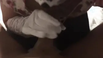 Oral Sex from cumslut into mask.