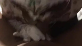 Oral Sex from cumslut into mask.