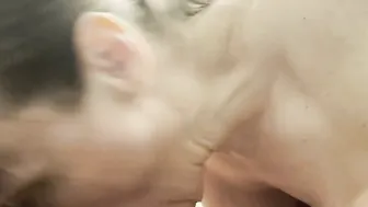 Old blowing the cum out and proud of gets every