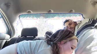 Door dash eats customers butt inside vehicle