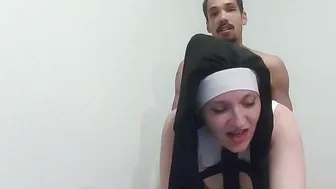 An 19 yo year older nun is sodomized to remain a pure