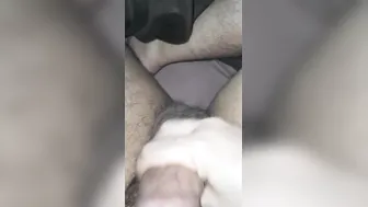 Step son jerk off into front of step cougar