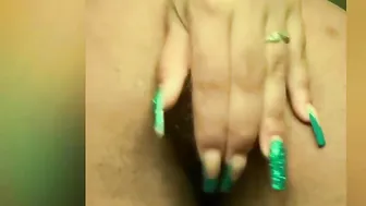 Slutty Thick Black seduces herself in Anal Masturbation