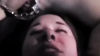 Roughly plowed by Daddy Sucking Off penis clean 