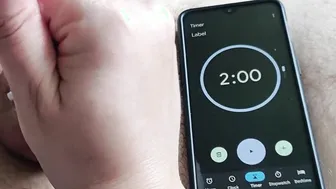 Can he cum into 2 minutes?