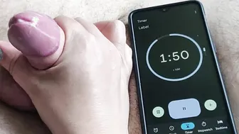 Can he cum into 2 minutes?