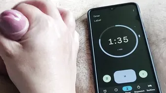 Can he cum into 2 minutes?