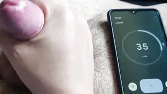 Can he cum into 2 minutes?