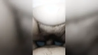 Fucking your wifes bushy twat while you work