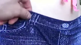 Skinny 18 yo britney blue toying her tight dripping twat
