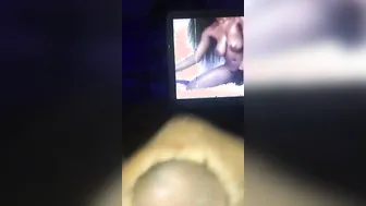 Jerking off on you