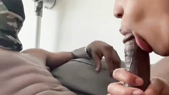 Redbone Loves To deeply A Big Black Cock