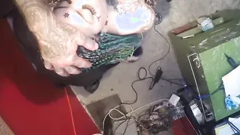 FACE TATTOO TITTY FACE PLOWED METALHEADS BIKER TATTOO SHOP ORAL SEX CHINESE BDSM