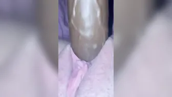 White 18 year old rams big black cock toy in her tight twat such a little whore