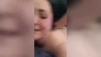 BBW submissive into fishnets getting railed by Daddy and begs for cream pie
