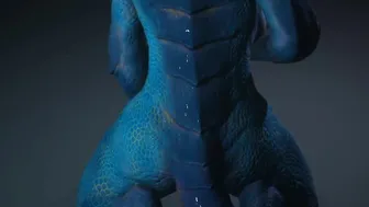 Wild Life Dragon Dyke Love Red  Blue Scalie