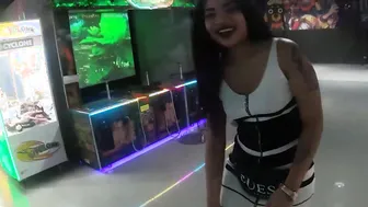 Skinny eastern teenagers with good huge ass pleased by a client with sex toy