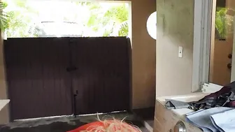He fucks his stepmom whos stuck into the washing machine - mom porn
