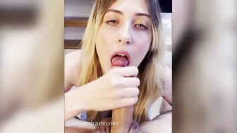 Amateur bj from a shy chick at my house when