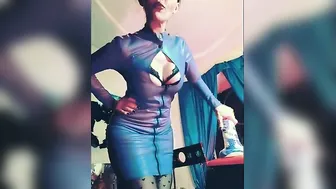 Rubber Fem Dom Bdsm Dom Eva BONDAGE Mom Kink High Heels