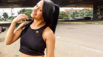 Hispanic Bimbo Getting Picked up and Anal Plowed