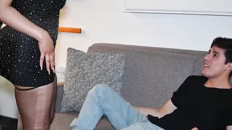 Giantess Attacks porn video – (SEE THIS) Good Bombshell African Milf Attacks Stepson  Eats His CUM ft Jennifer Exxotic