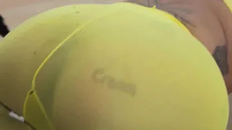 DEVIANTE - Perfect Anal Sex with a Jureka Del Mer into a Yellow Yoga Outfit