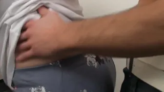 Banging fat gf on the kitchen