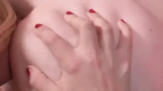 Annabelle Lee Tara Lynn Foxx have interracial lesbo sex