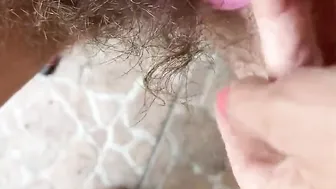 natural extremely bushy cunt