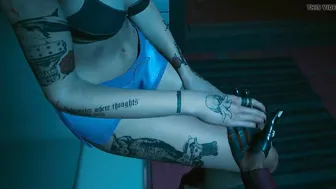Cyberpunk 2077. Dyke sex with Jill. Girls retired
