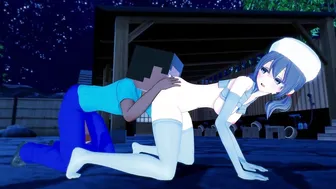 Minecraft - Sex with Skeleton - Mob Talker - 3D Anime