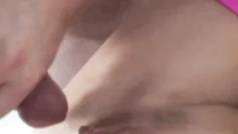 Big Tit blonde milf getting her leaking vagina eaten out and banged