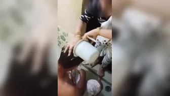 Take Care porn video – My lover bathing me