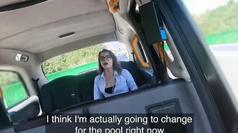 Fake Taxi Adorable Canadian gets naked off on the backseat before