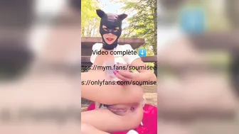 Défis lancés par mes abonnés: Me baiser le cul sur une aire de repos 