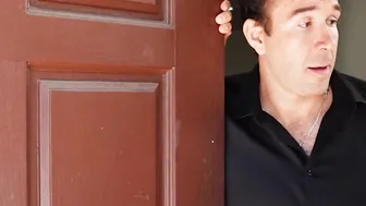 Reality Junkies - Desperate Olive Glass Visits Her Single Neighbour Almost Nude Asking For Sex
