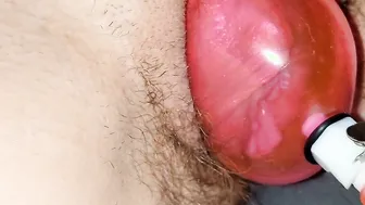 Pumping and Stretching Tight Unshaved Vagina Preview