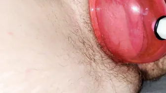 Pumping and Stretching Tight Unshaved Vagina Preview