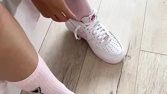 He surprised me with new sneakers so i gave Him