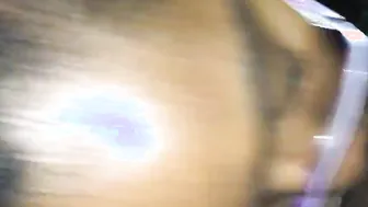 Ebony vagina has a three some