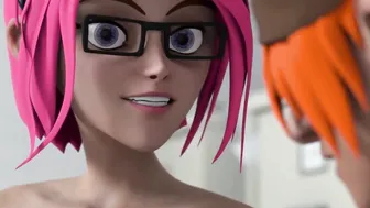 ANIMATED SEX UNIVERSITY - Huge Titty Animated milf Begs For Schoolgirls Cum Into Front Of The WHOLE CLASS
