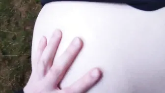 Outside sex with adorable chubby bimbos Maja