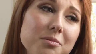 Petite ginger 19 year old Rose Red nailed into the booty by her aged bf