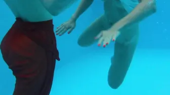 Emerald Ocean liking small Marfa underwater