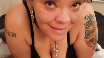 My sex sub Ella does as shes told and blows my fat dick
