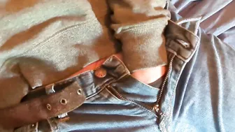 Noisy orgasm with my hand into my jeans