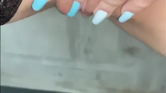 Masturbate my tight vagina Orgasm Pantyhose Fingers