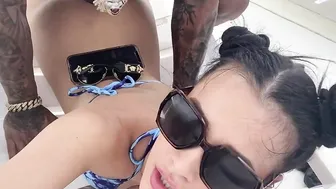 Turned On little hoe offer sloppy blow job and hardcore amateur fucking on a boat