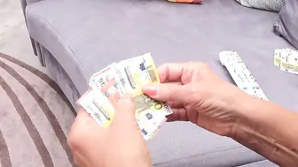 MATURE4K. Bro makes gigantic-boobied old woman eat penis with her